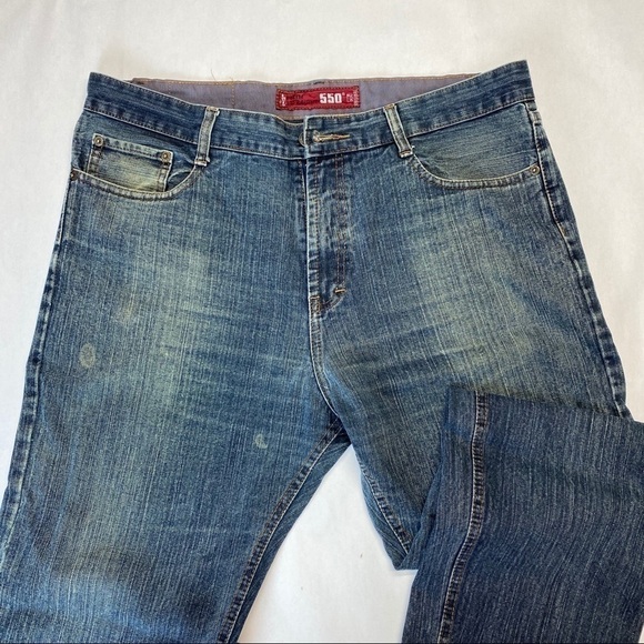 LEVIS 550 SLIM STRAIGHT JEANS W 38 L 32 - Picture 4 of 7